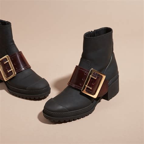 burberry women booties|burberry adjustable buckle boots.